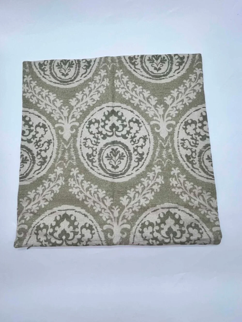 Pottery Barn Lena Medallion Printed Pillow Cover, Green, 20 Reversable